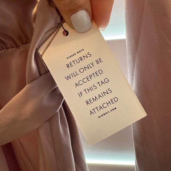 Eloquii Satin Maxi Dress, Mauve - Picture 7 of 8